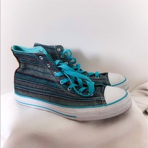 Converse All Star Hightop Sneakers Striped